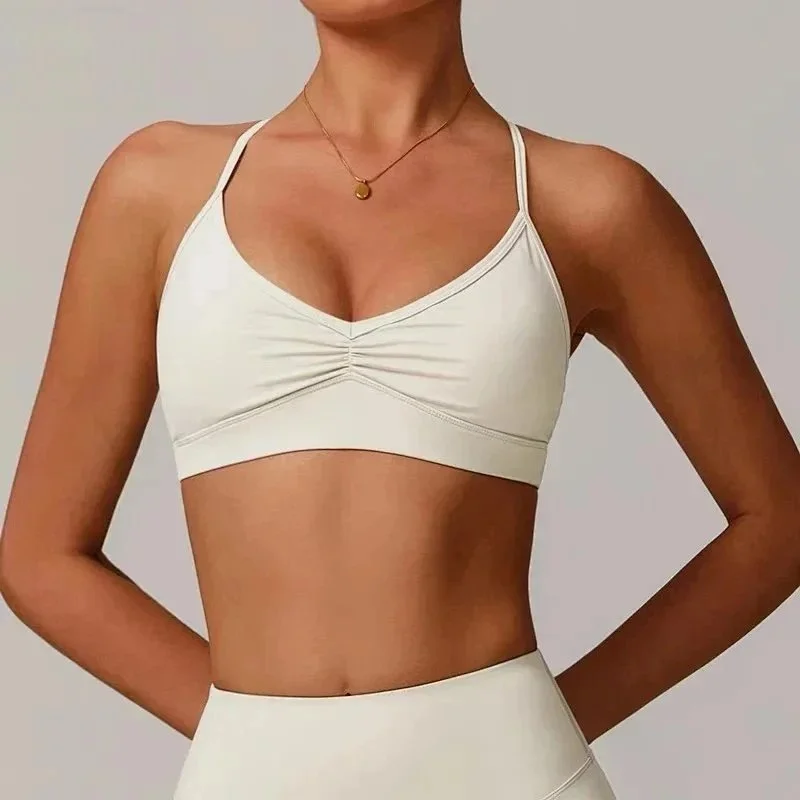 Other Gray Apricot Sports Bra DWX9172 Beige - 1