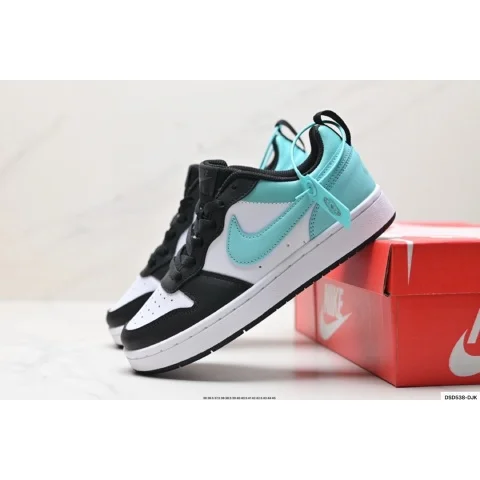 Nike Nike Dunk Low Black/White/Aqua Sneakers Multicolor