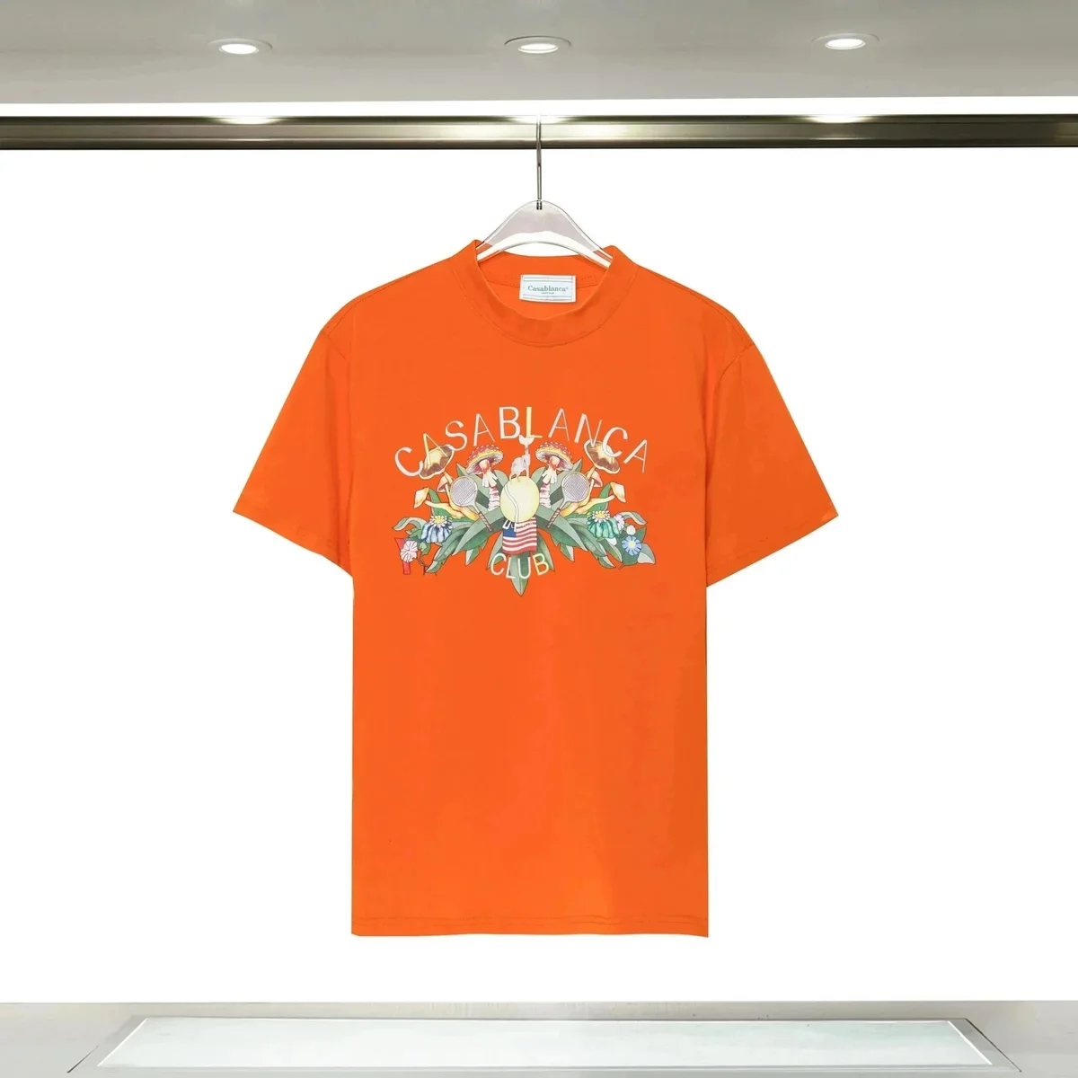 Casablanca Casablanca Orange Club Graphic T-Shirt Orange - 1