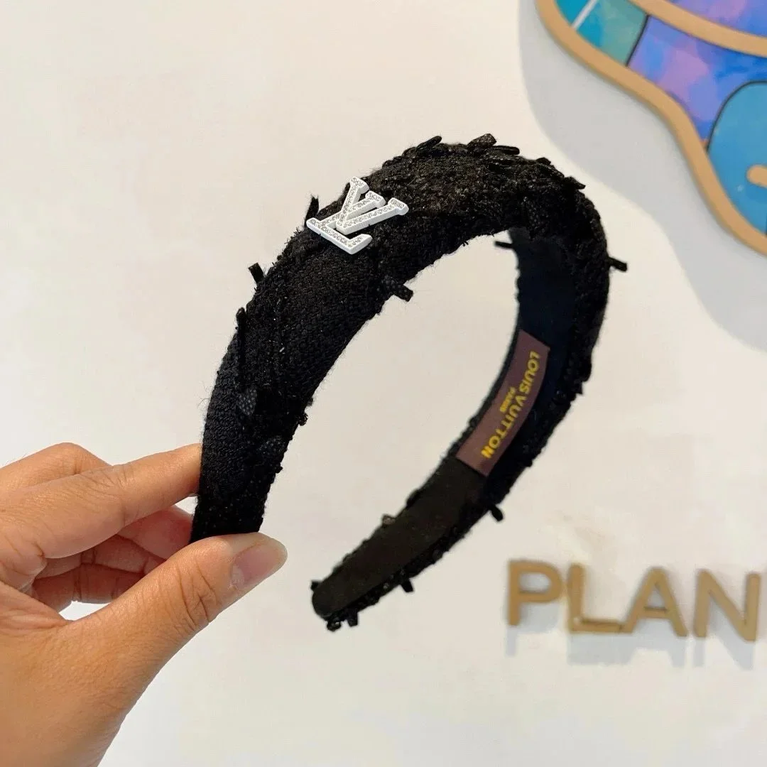 Louis Vuitton Louis Vuitton LV Monogram Headband Black Accessory Black