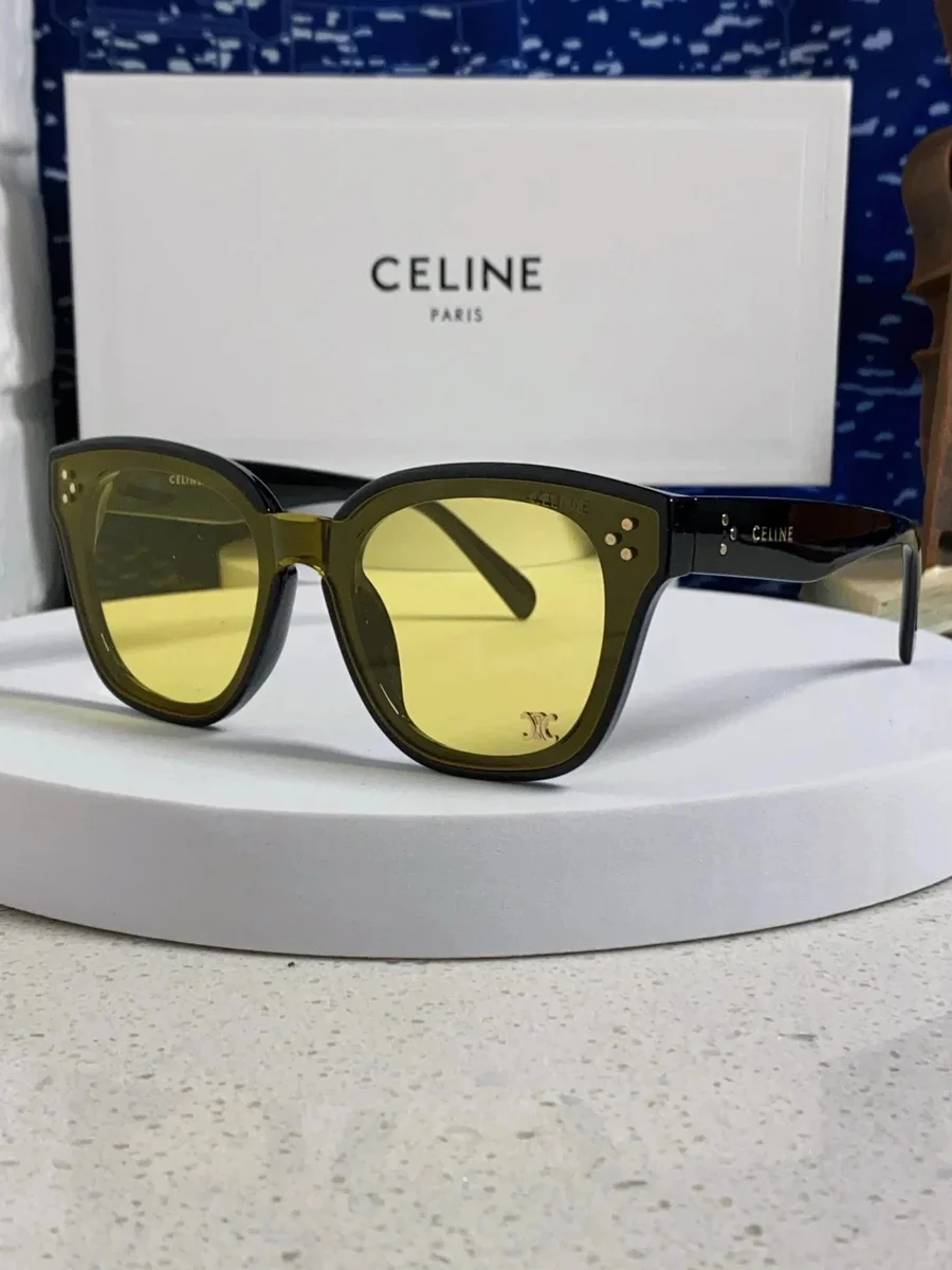 Celine Celine Yellow-Tinted Cat-Eye Sunglasses Yellow - 1
