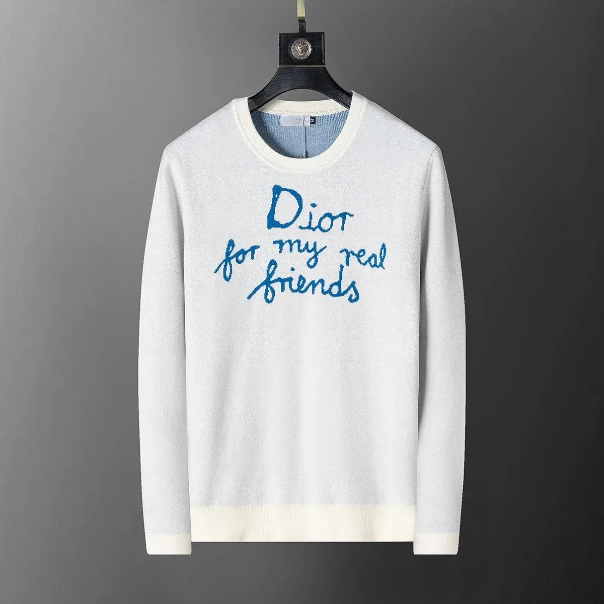Dior Dior White 'For My Real Friends' Knit Sweater White - 1
