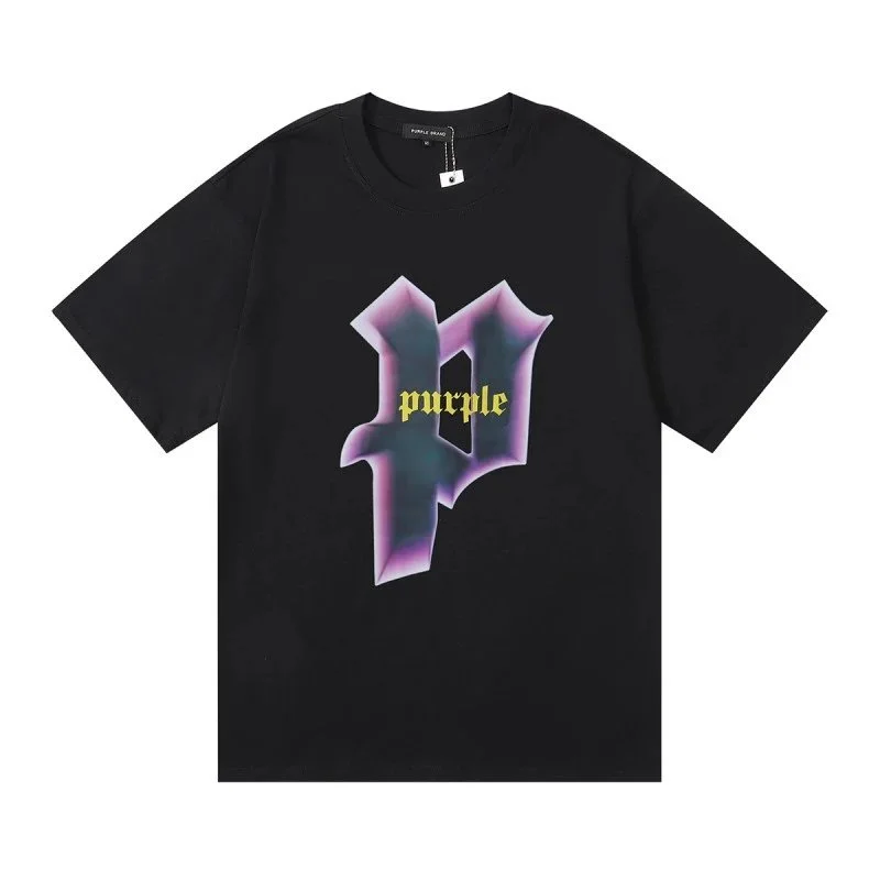 Purple Brand Purple Brand Black Gradient P Logo T-Shirt Black - 1