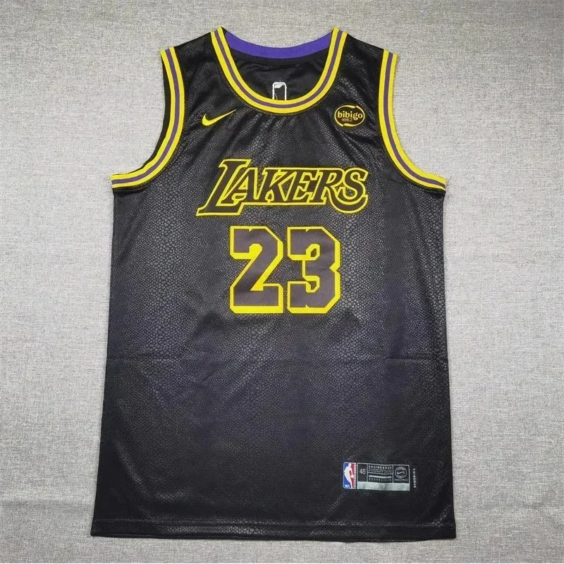 Nike Nike NBA Lakers Black/Purple/Yellow Jersey Black