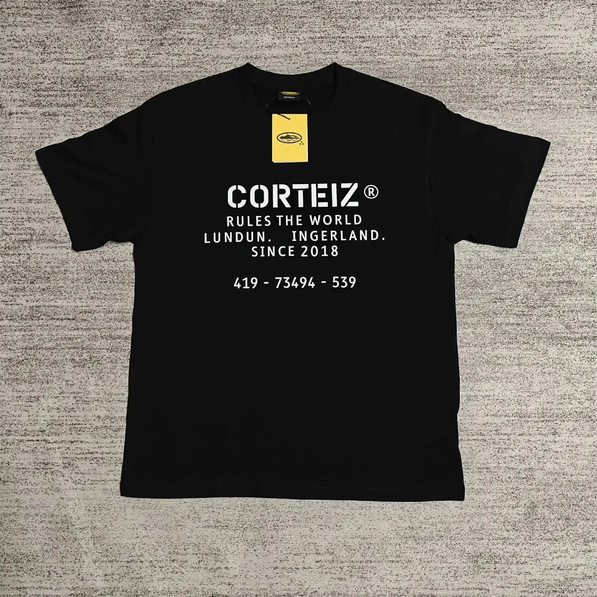 Corteiz Corteiz Rules the World Black T-Shirt Black - 1