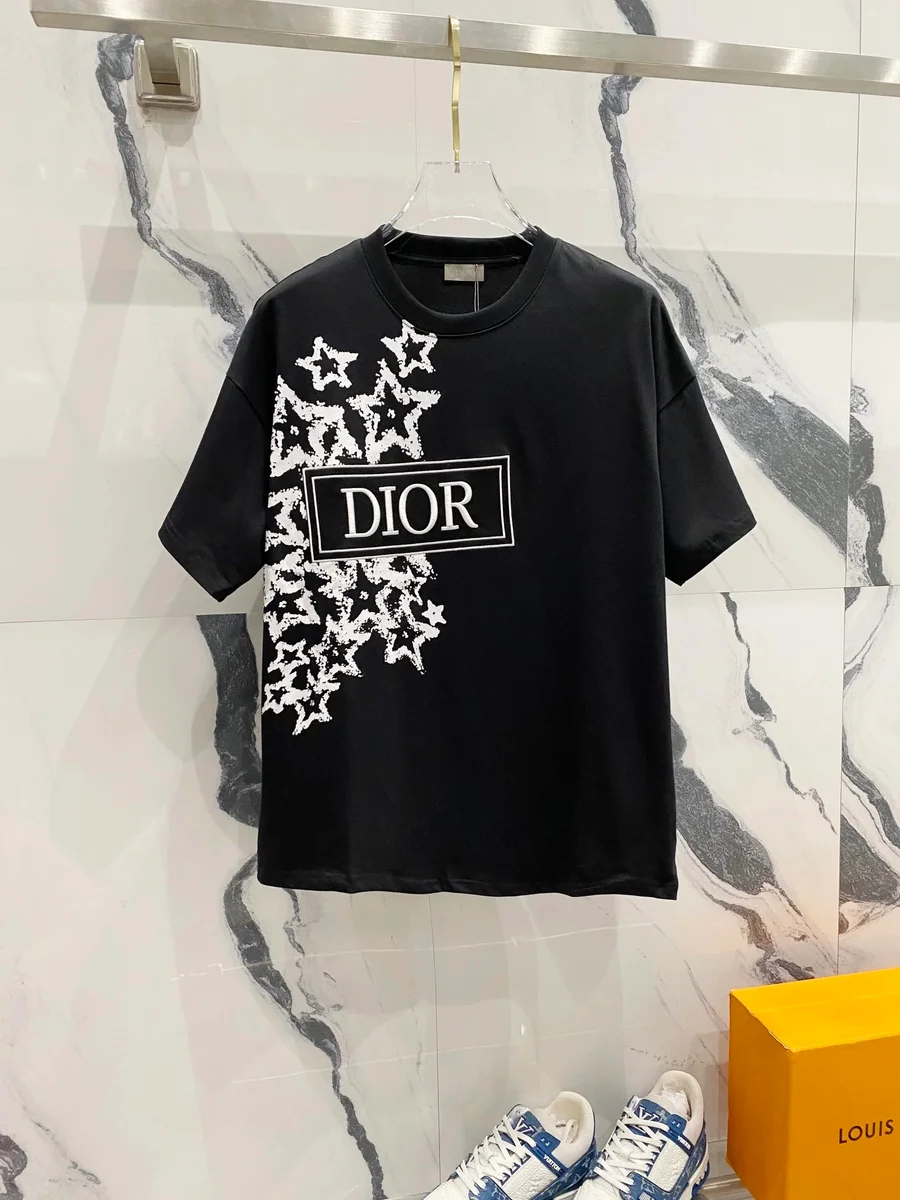 Dior Dior Black Star Print T-Shirt Black - 1