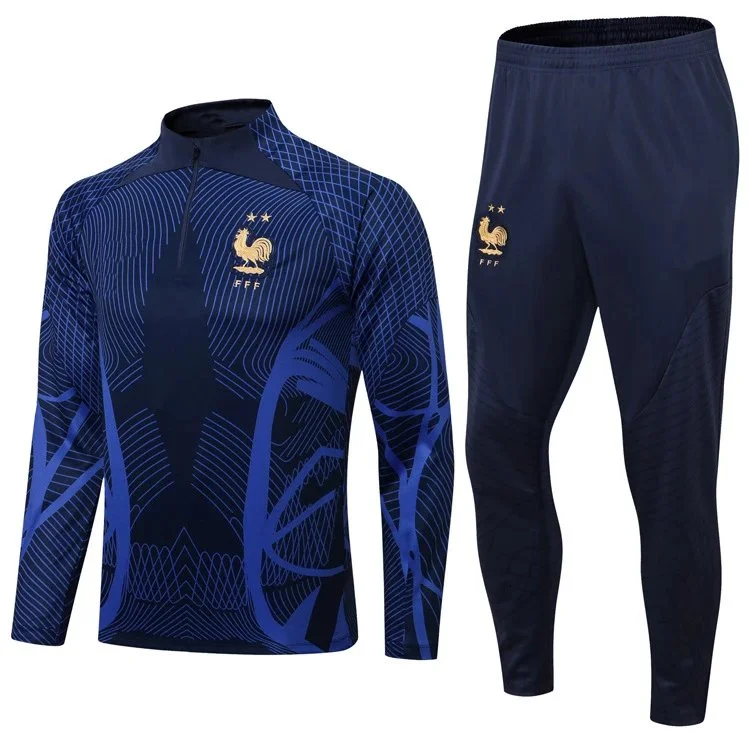 Adidas Adidas Classic Football France Training Suit Navy Blue Navy - 1