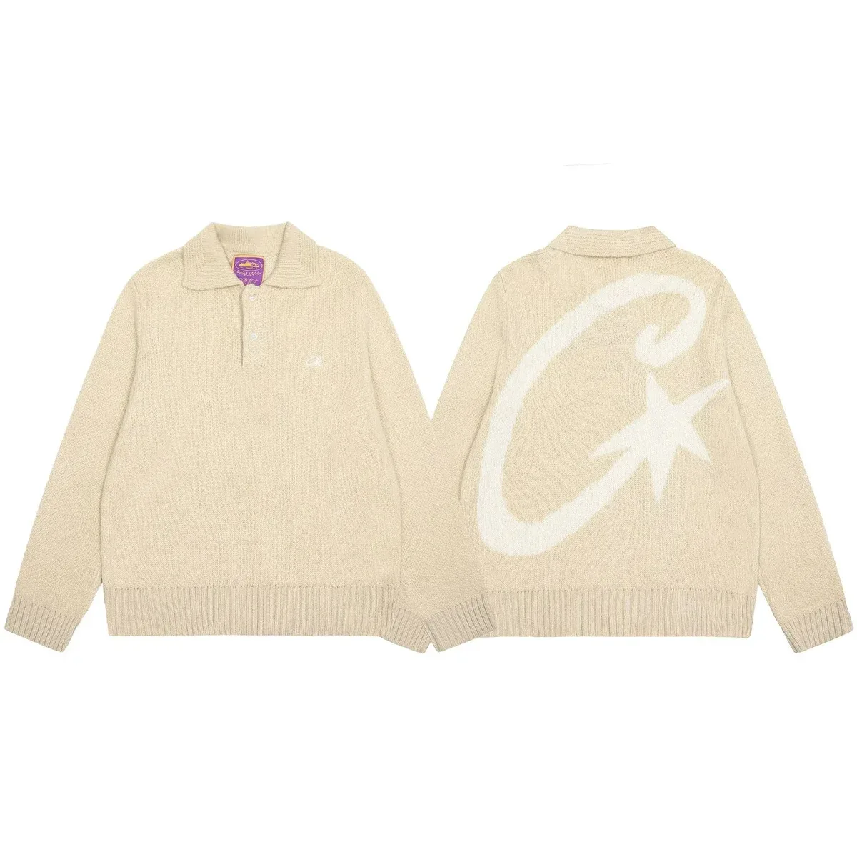 Travis Scott Cactus Jack Cactus Jack Apricot Polo Sweater Beige