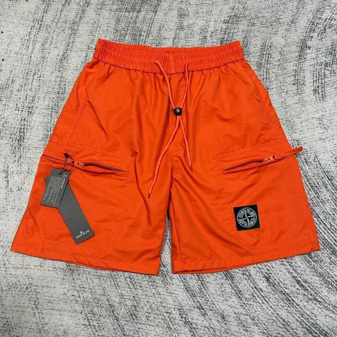 Stone Island Stone Island Orange Cargo Shorts Orange