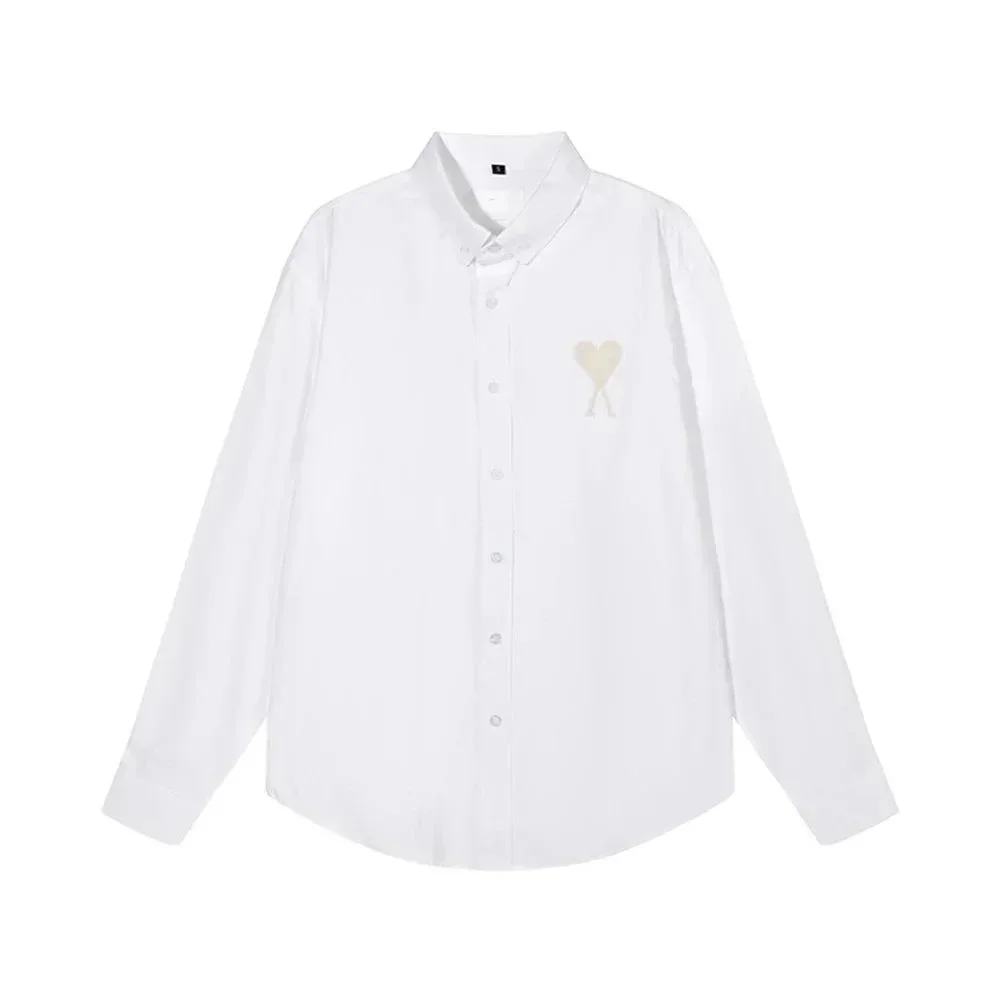 Ami Paris Ami Paris Ami de Coeur White Button-Down Shirt White