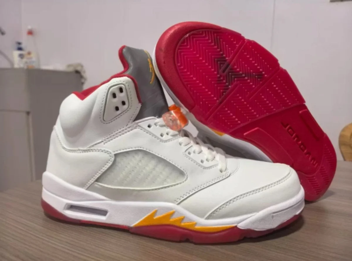 Nike Nike Air Jordan 5 AJ5-落日橙 Sneakers White - 1