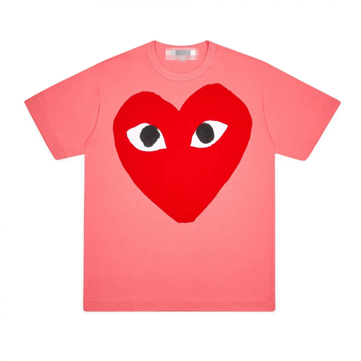 Comme des Garçons Comme des Garçons Heart Print T-Shirt Pink Pink - 1