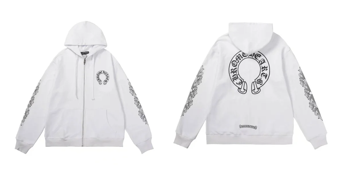 Chrome Hearts Chrome Hearts CH Cross Zip-Up Hoodie White 8501/5001 White