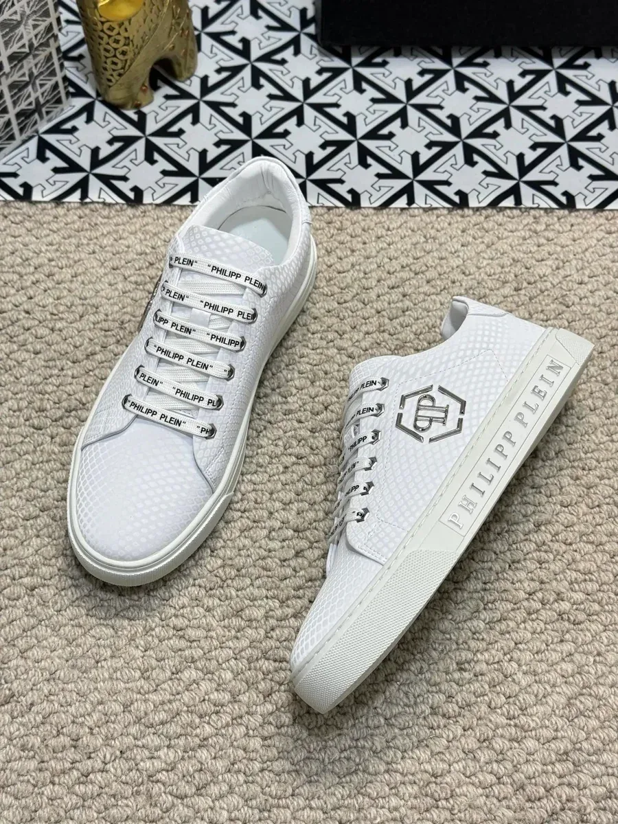 Philipp Plein Philipp Plein White Snake Skin Sneakers White - 1