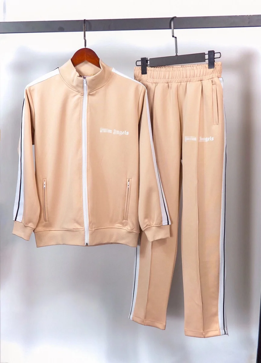 Palm Angels Palm Angels Track Khaki Tracksuit Set Beige