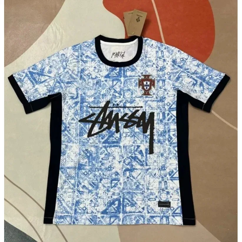 Stussy Stussy Portugal Jersey Blue/Black T-Shirt Blue - 1
