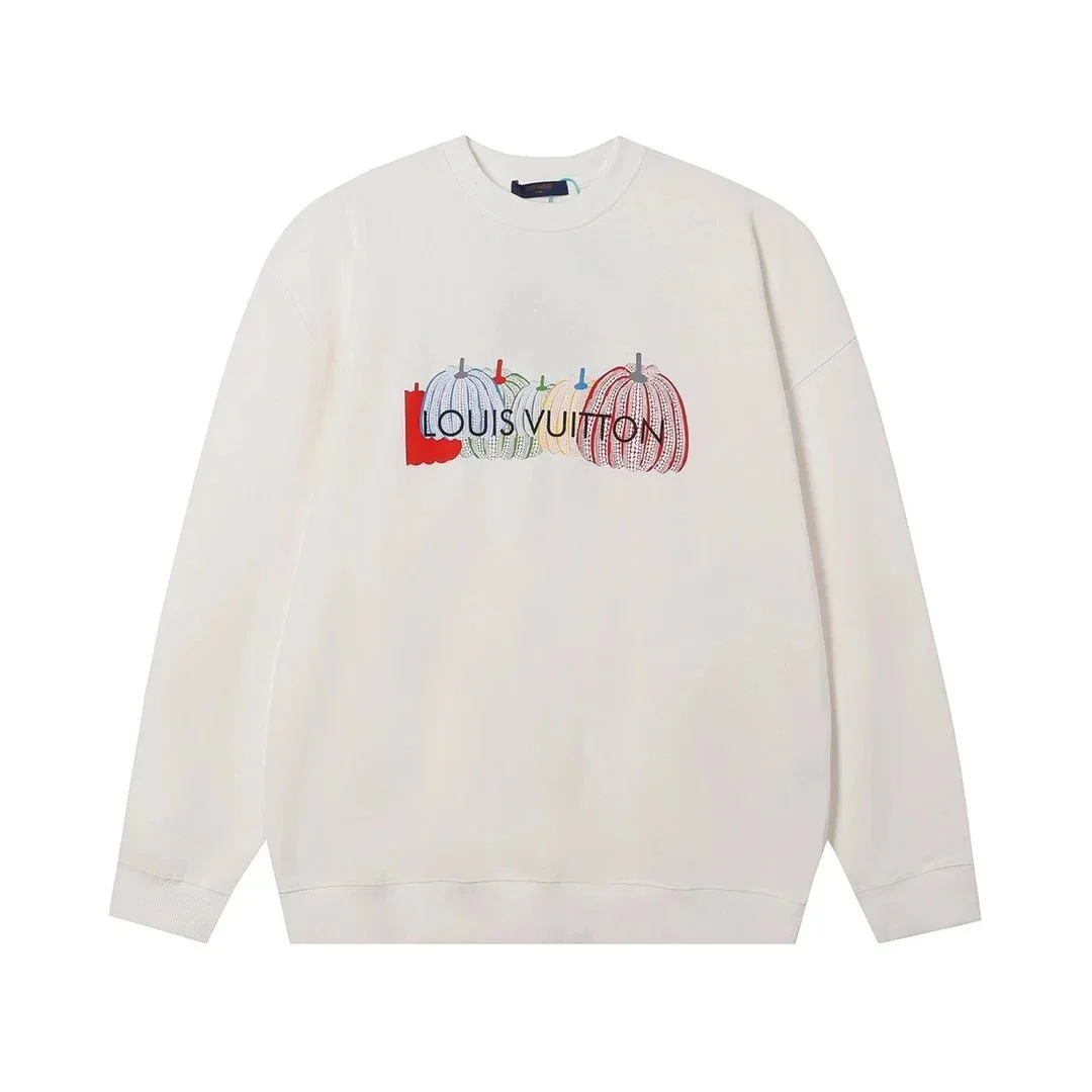 Louis Vuitton Louis Vuitton Multicolor Pumpkin Crewneck Sweatshirt White