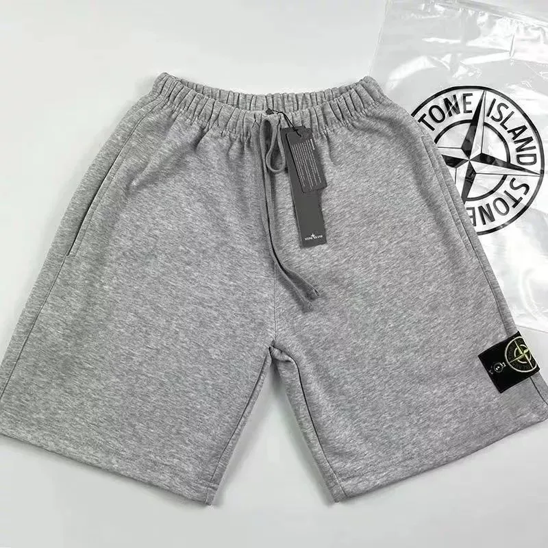 Stone Island Stone Island Heather Grey Sweat Shorts Grey