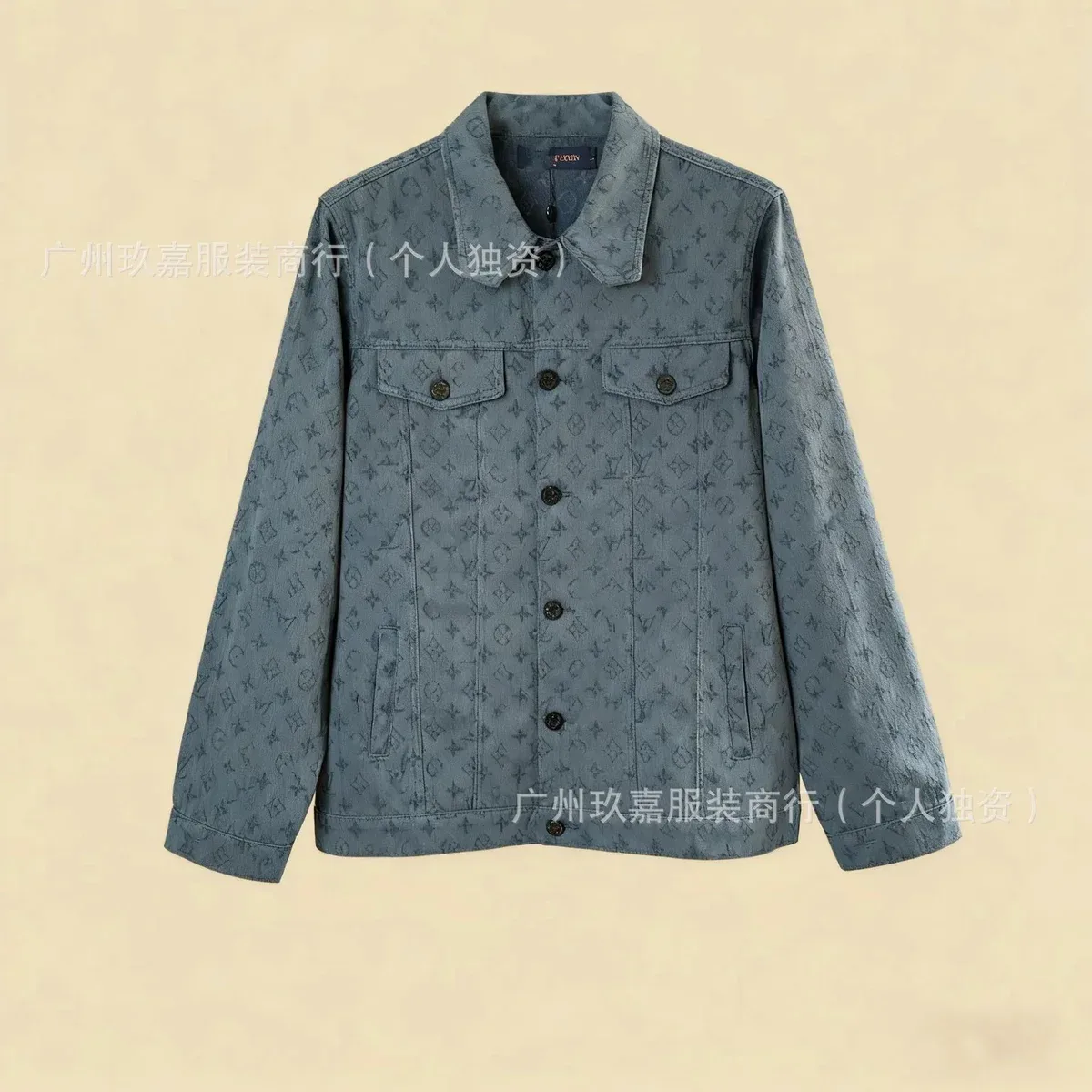 Louis Vuitton Louis Vuitton Monogram Blue Denim Jacket Blue