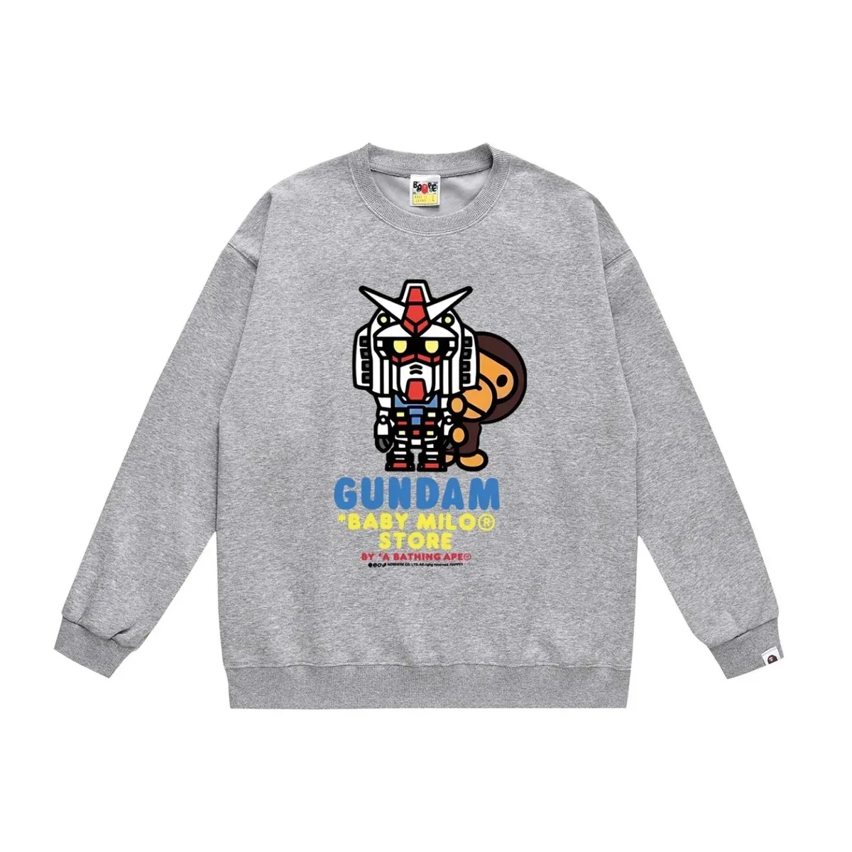 A Bathing Ape A Bathing Ape Gundam Baby Milo Grey Sweatshirt Grey - 1