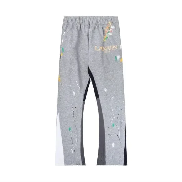 Lanvin Lanvin 27 Grey Multi-Splatter Sweatpants Grey
