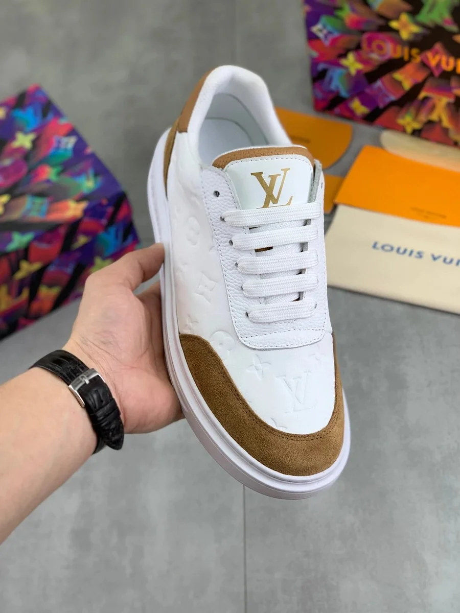 Louis Vuitton LV Trainer White & Brown Sneakers