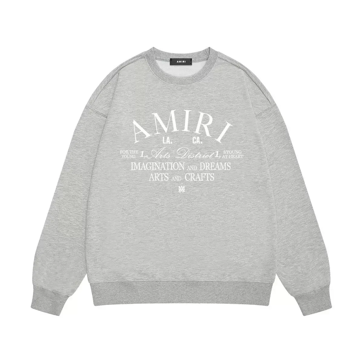 Amiri Amiri Arts District Grey Graphic Sweatshirt Grey - 1