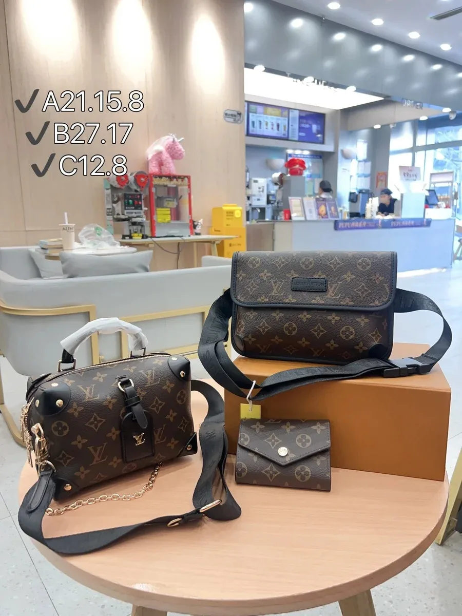 Louis Vuitton Louis Vuitton Monogram Brown Bag Set Brown