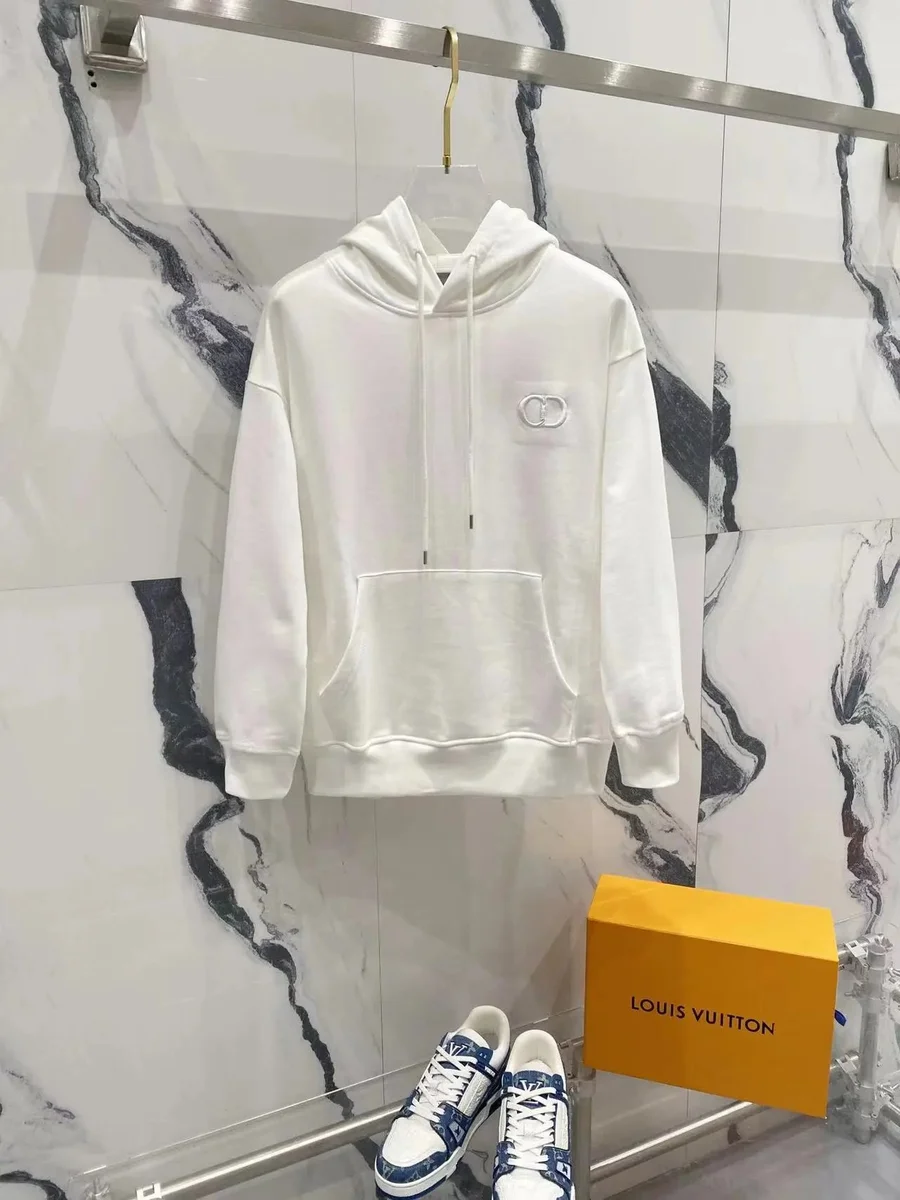 Dior Dior White CD Logo Hoodie White