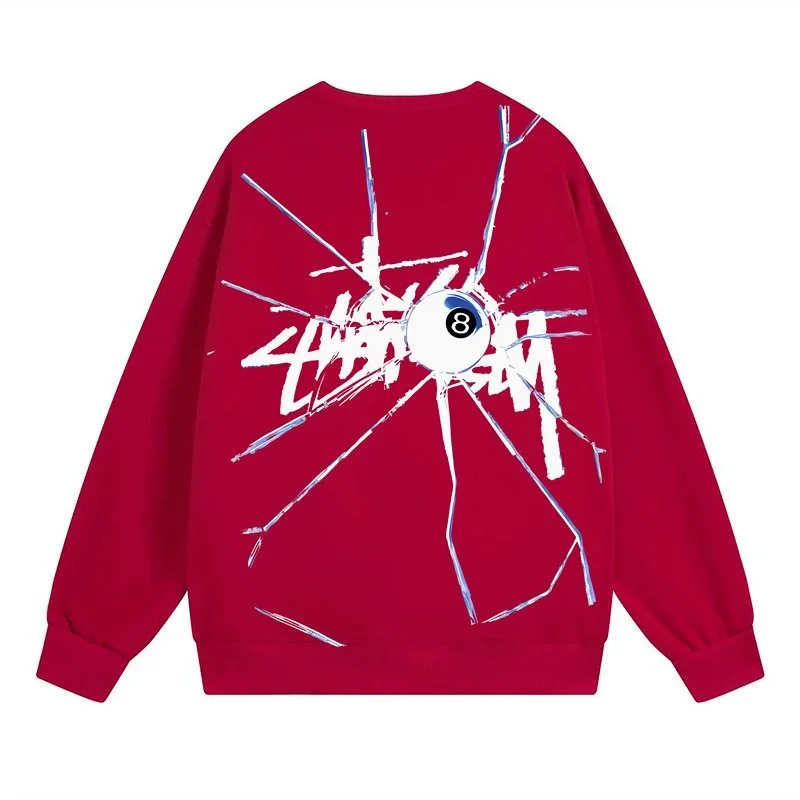 Stussy Stussy 8 Ball Red Sweatshirt Red