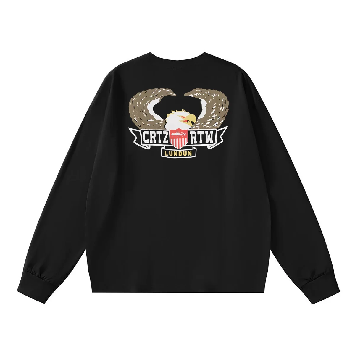 Corteiz Corteiz CRTZ RTW Lundun Black Long Sleeve T-Shirt Black - 1