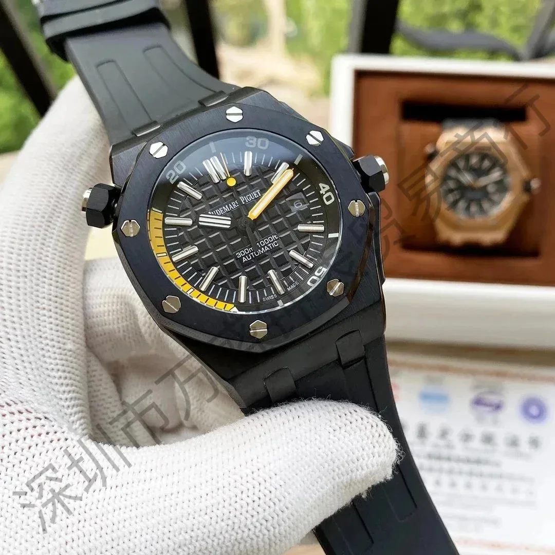 Audemars Piguet Audemars Piguet Royal Oak Offshore Black Yellow Watch Black - 1