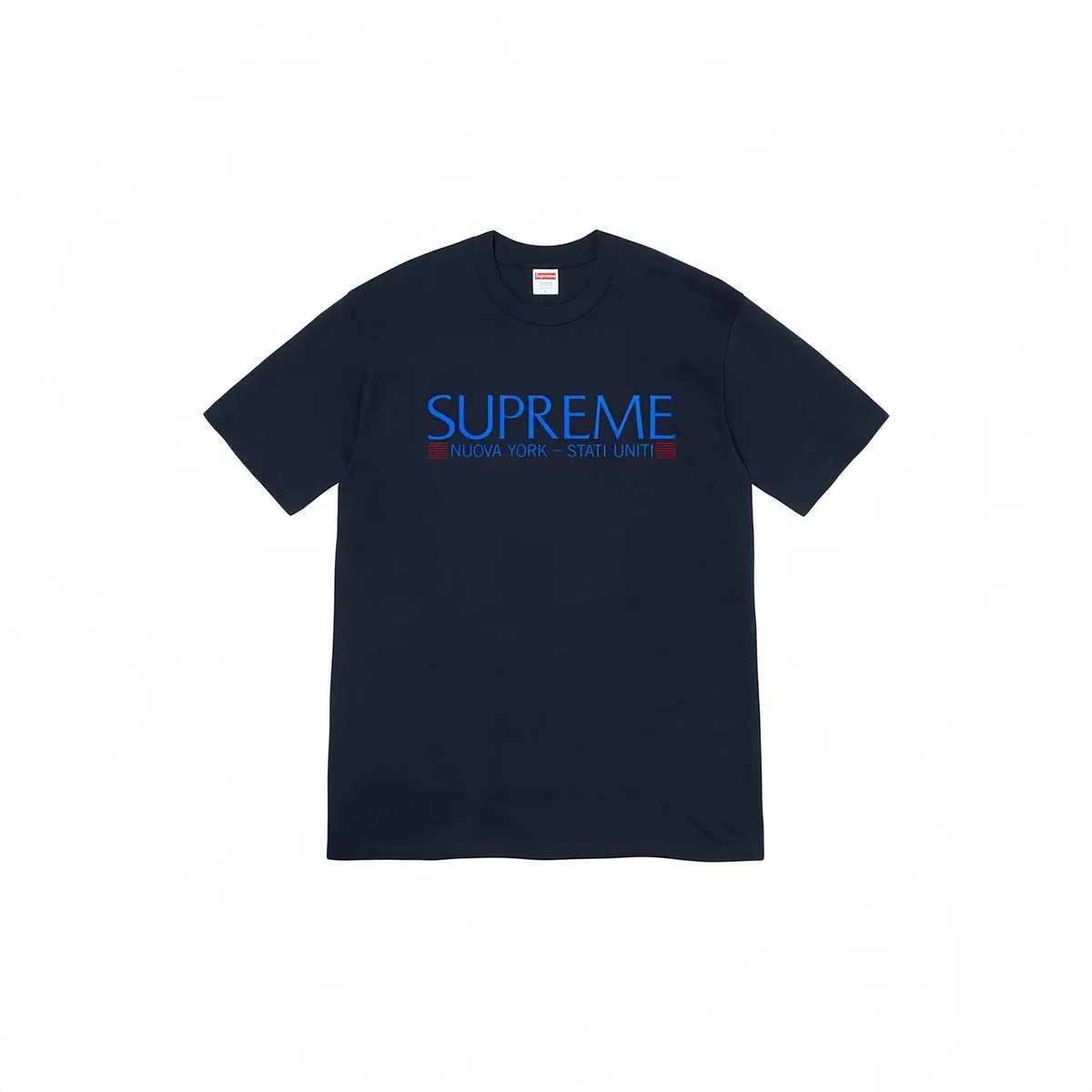 Supreme Supreme Navy Blue 'Nuova York - Stati Uniti' T-Shirt Navy - 1