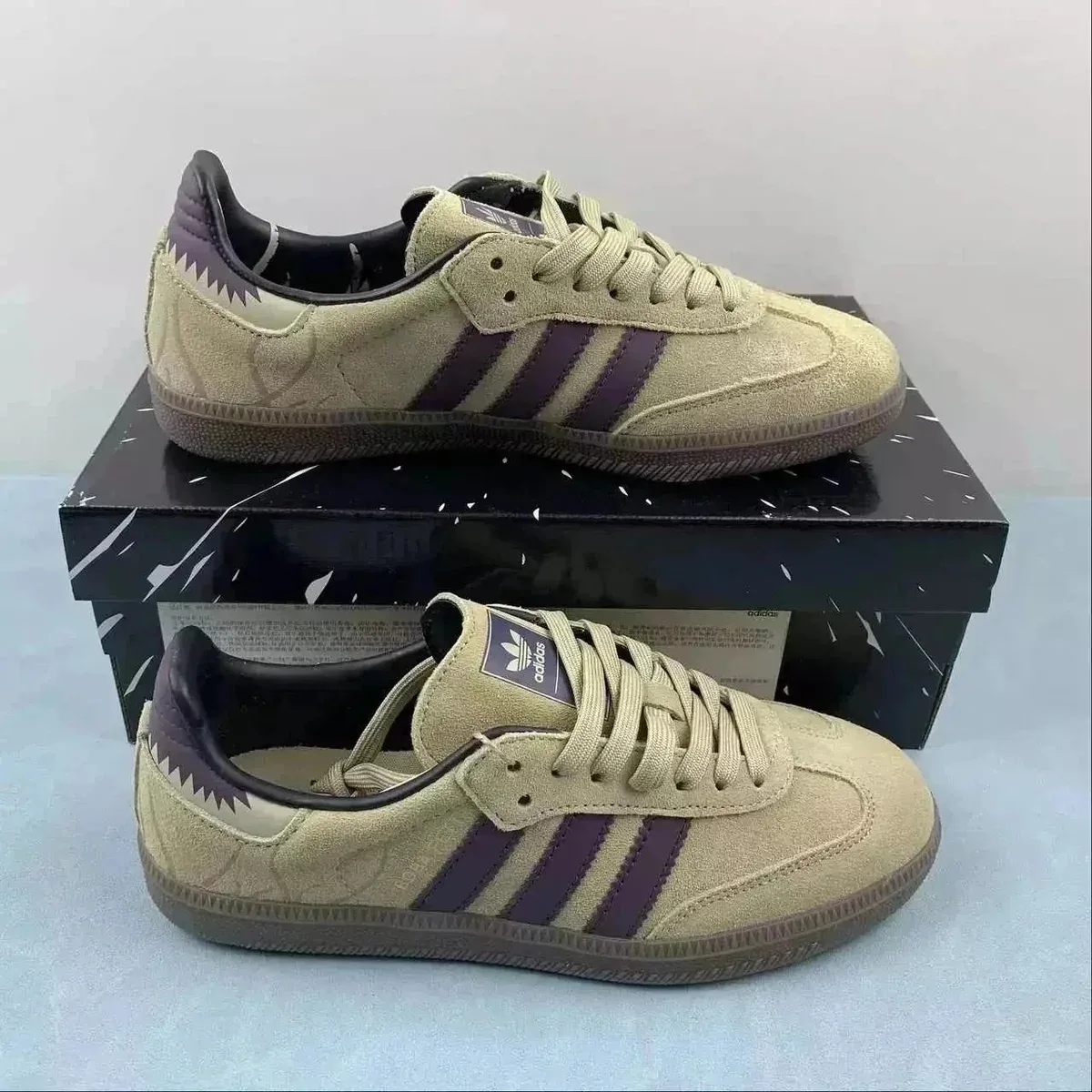 Adidas Adidas Samba Olive Purple Sneakers Beige - 1