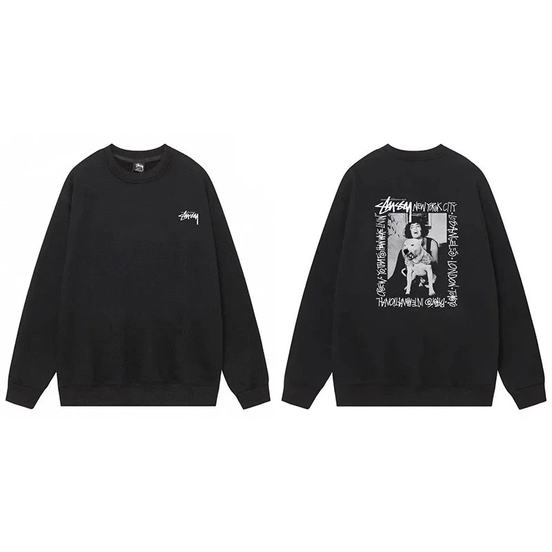 Stussy Stussy Stüssy Bear Black Hoodie Black - 1