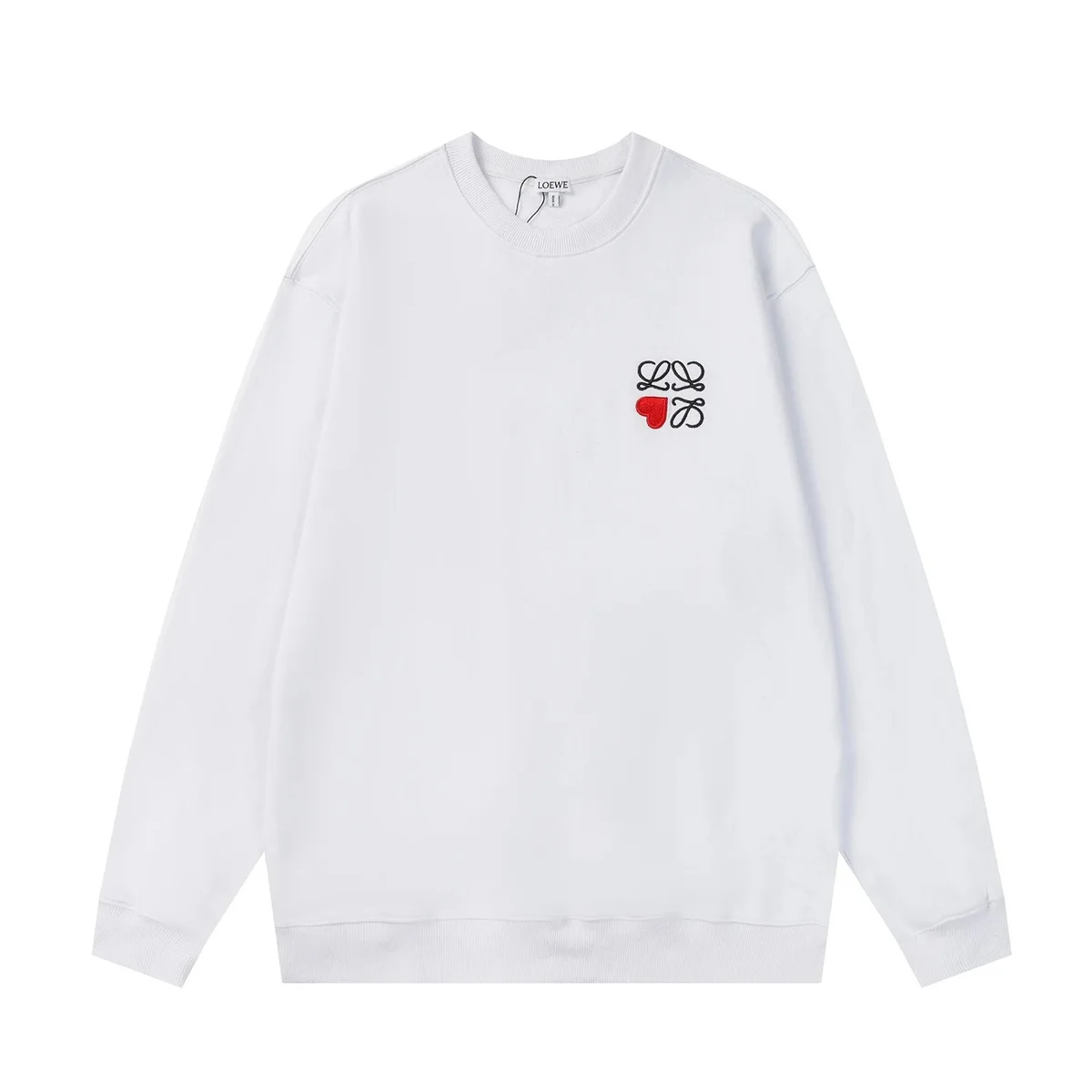 Loewe Loewe Anagram Logo Sweatshirt White/Red Heart White