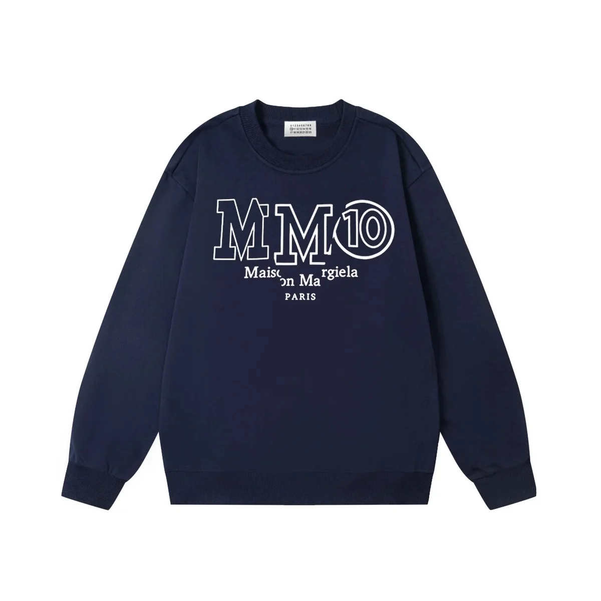 Maison Margiela Maison Margiela MM10 Navy Cotton Sweatshirt Navy - 1