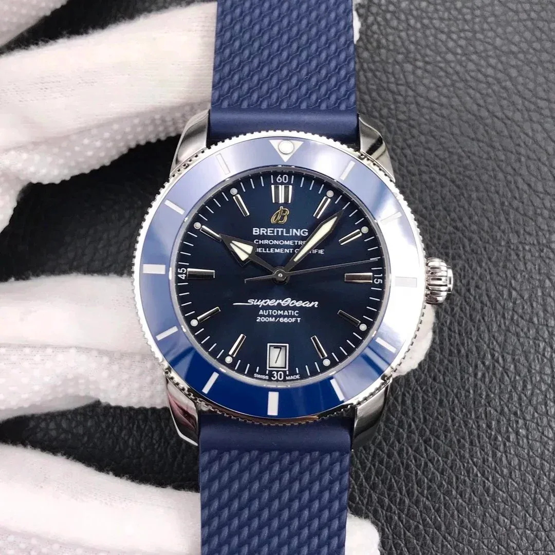 Breitling Breitling Superocean Blue Dial Blue Strap Automatic Watch Blue