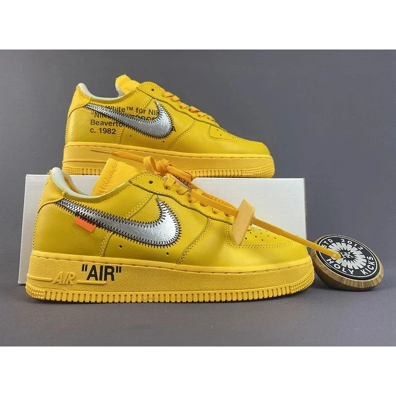 Nike Nike Off-White Air Force 1 Low University Yellow Sneakers Yellow