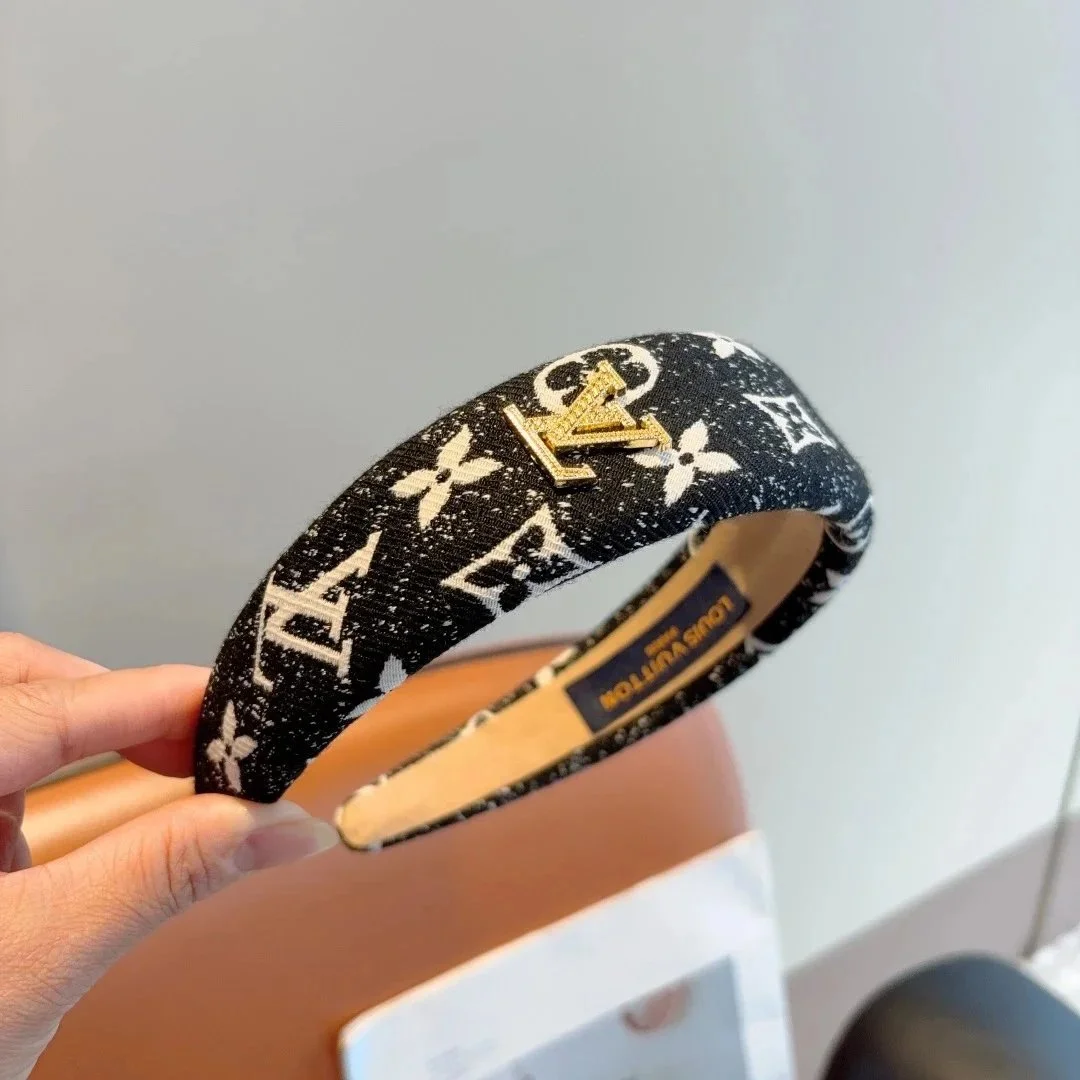 Louis Vuitton Louis Vuitton Monogram Headband Black Black
