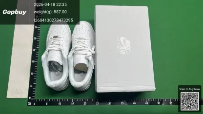 Nike Air Force 1 White Orange Sneakers QC set 12 thumbnail from StreetStyle