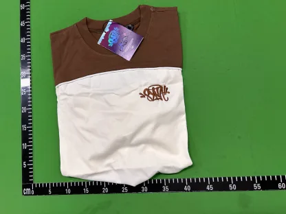 Unisex Colorblock T-Shirt with Yellow Logo and Trim QC set 4 thumbnail from StreetStyle